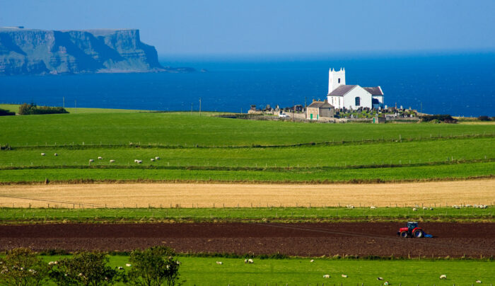 Ballintoy Church on the Causeway Coast Way