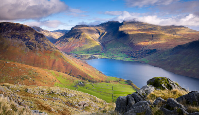 Scafell Pike and Wastwater in Wasdale Valley