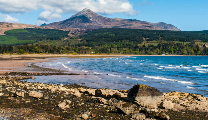 View of Goat Fell from Brodick