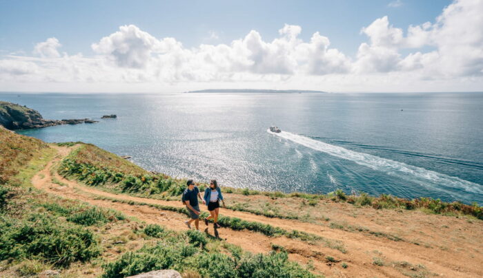 Walking on Herm Island (credit - Visit Guernsey)