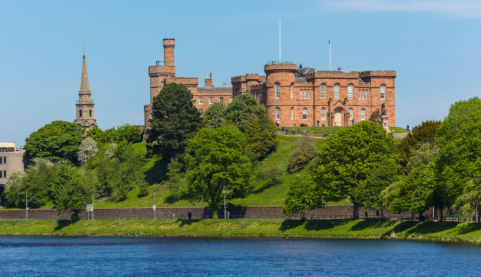 Inverness Castle looking over the River Ness