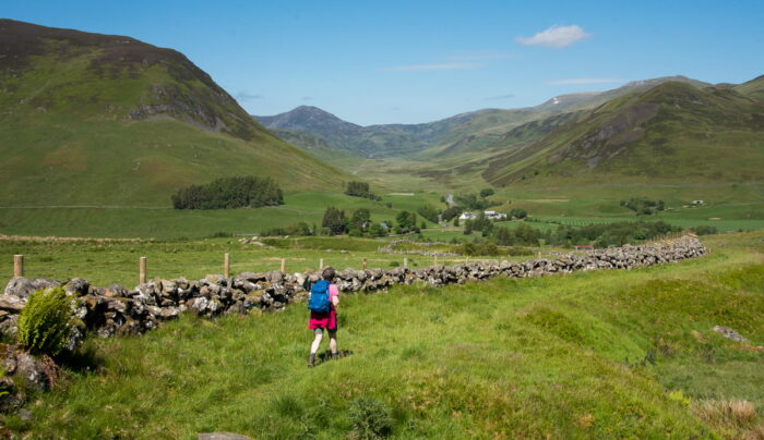 An Absolute Escapes client walking the Cateran Trail (credit - Peter Backhouse)