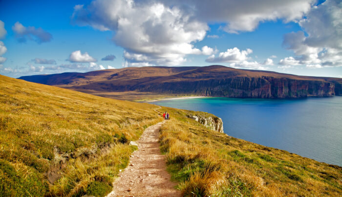 Coast path at Rackwick Bay