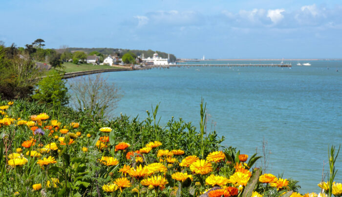 Coastal scenery between Cowes and Yarmouth