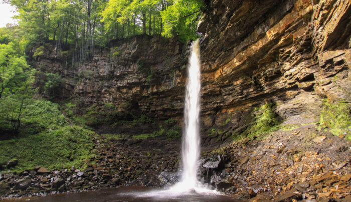 Hardraw Force, the longest single drop waterfall in England