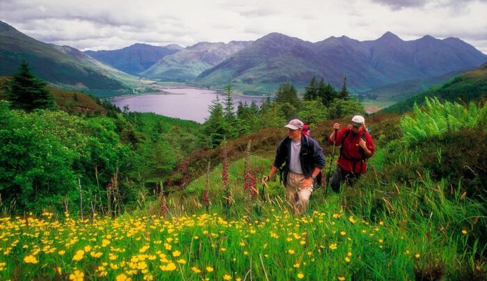 Walkers on the Great Glen Way