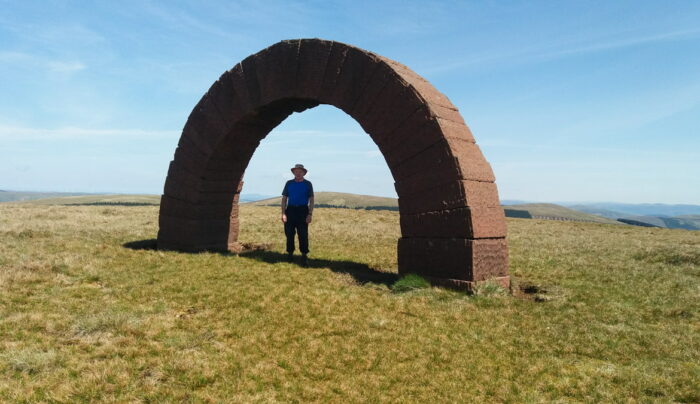 Absolute Escapes client under the Striding Arches, Benbrack (credit - Owen Fripp)