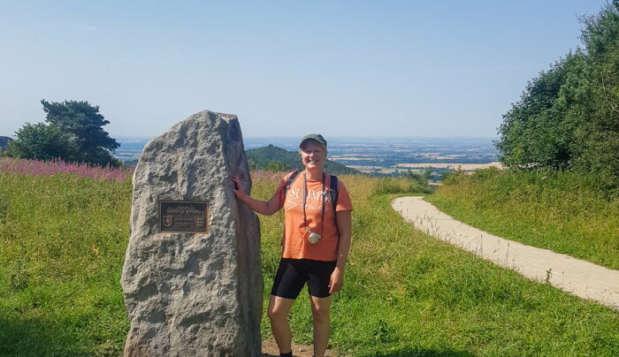 Sine from the Absolute Escapes team walking the Cleveland Way