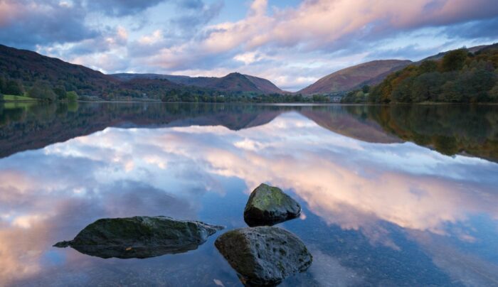 Lake Grasmere on the Coast to Coast