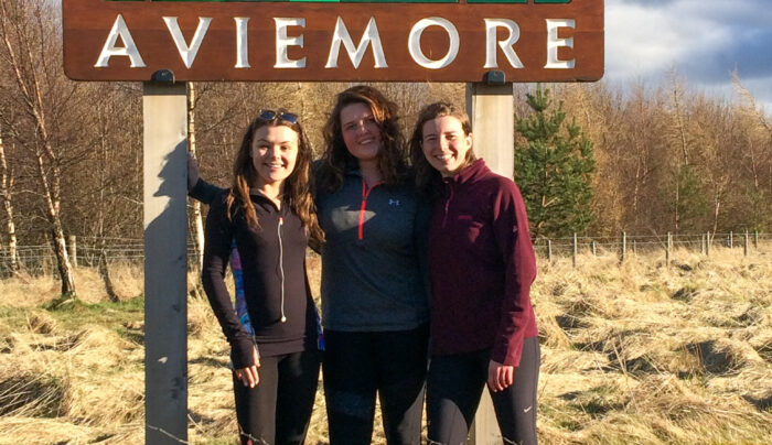 The Absolute Escapes team at the end point in Aviemore