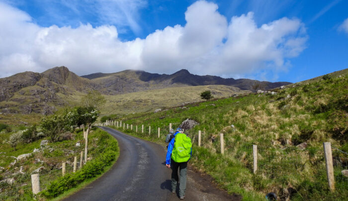 Heading into the hills on the Kerry Way