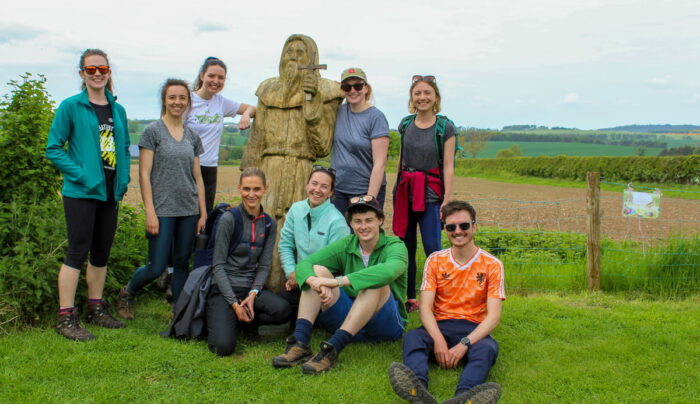 Absolute Escapes team members walking from from Wooler to Fenwick (credit - Melanie Grandidge)