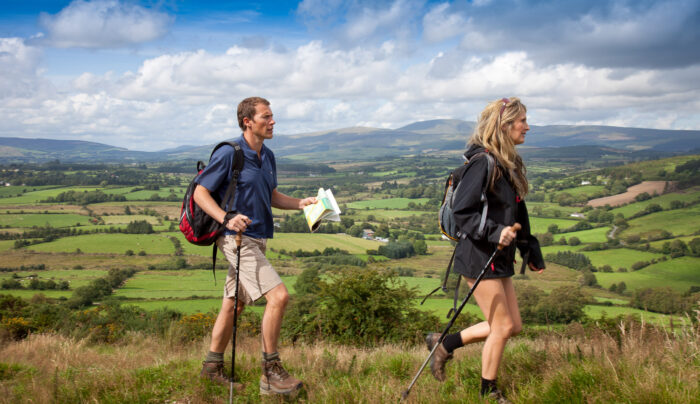 Two walkers on the Wicklow Way