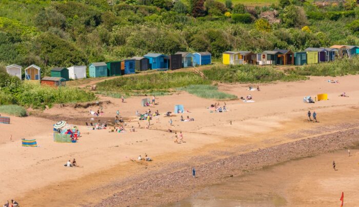 The beach at Coldingham Bay