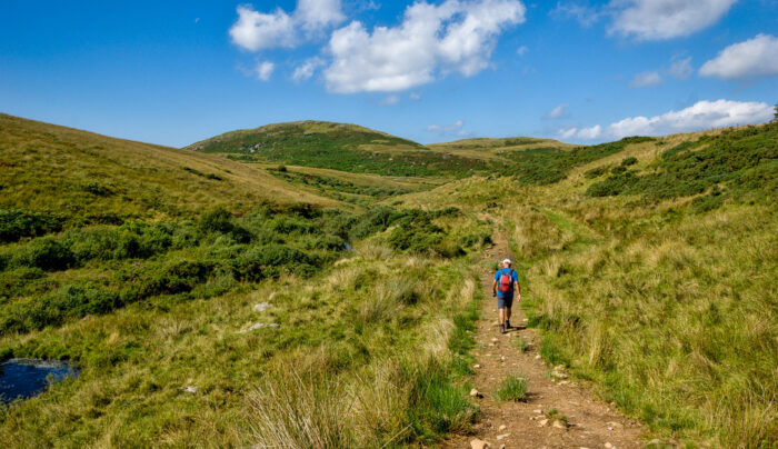 An Absolute Escapes walker on the trail