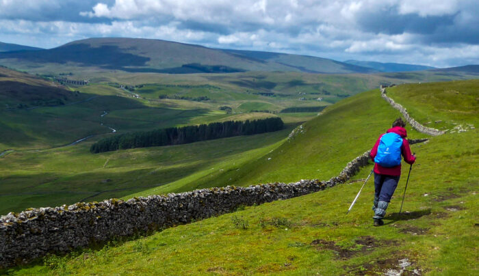 Hiker on the Lady Anne's Way