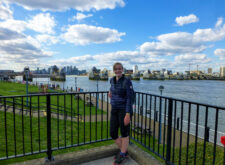 Pippa from the Absolute Escapes Team at the Thames Barrier