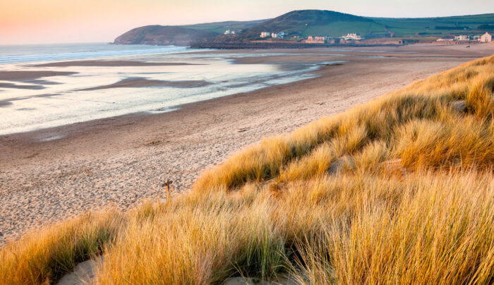 Croyde beach on the South West Coast Path