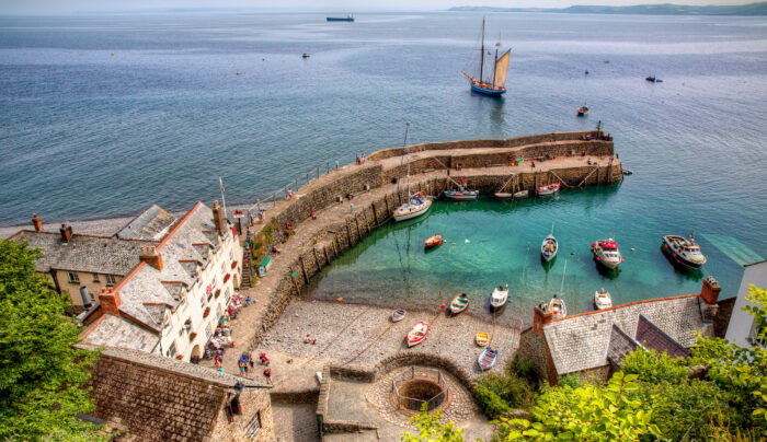 Clovelly Harbour on the South West Coast Path