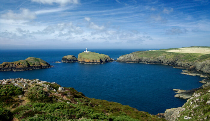 Strumble Head Lighthouse on the Pembrokeshire Coast Path