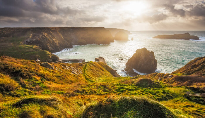 Sunset views across Cornwall