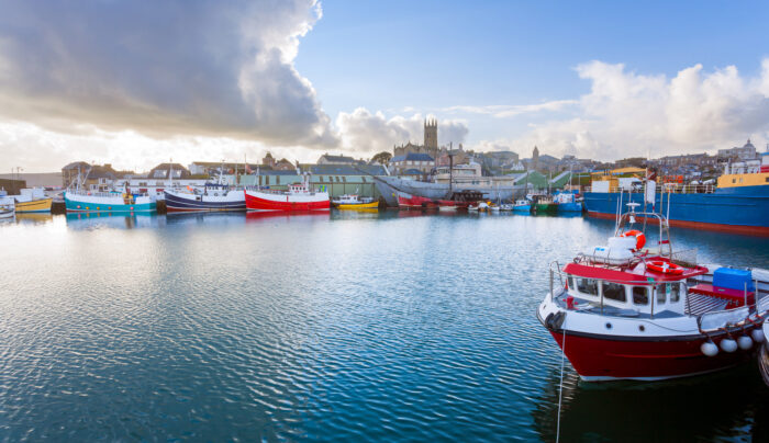 Boats at Penzance harbour