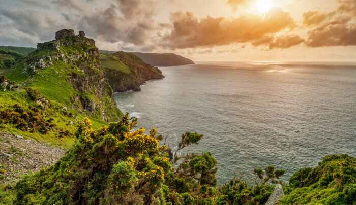 Sunset over Valley of The Rocks, Devon