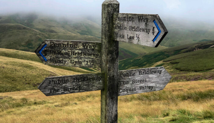 Signs before Windy Gyle