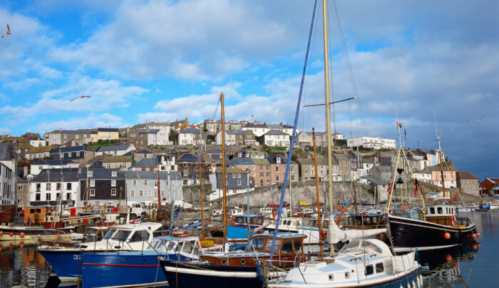 Bustling Mevagissey harbour