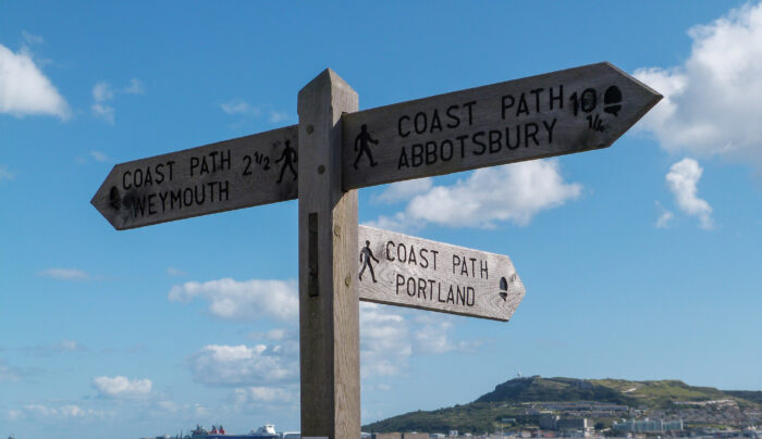 South West Coast Path waymarker