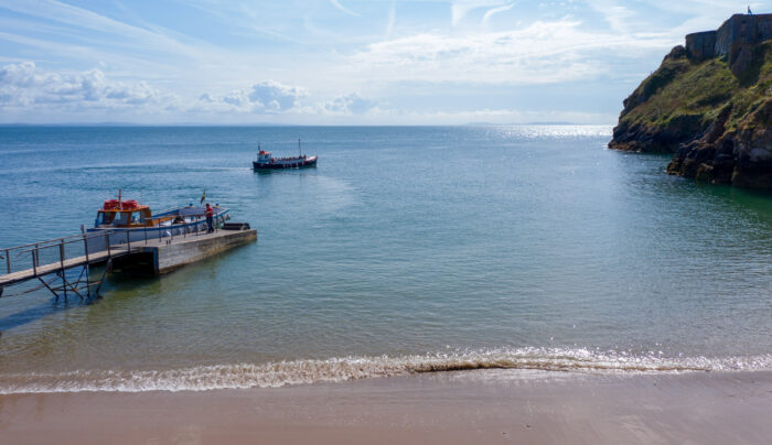 Views out to sea from Tenby Beach