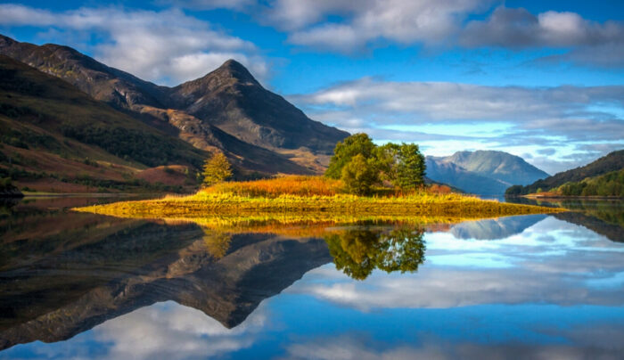 Reflection on Loch Lomond