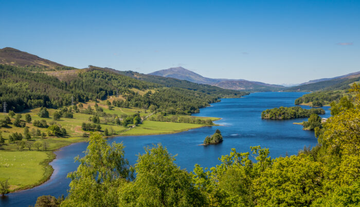 The Queen’s View in Highland Perthshire which overlooks Loch Tummel