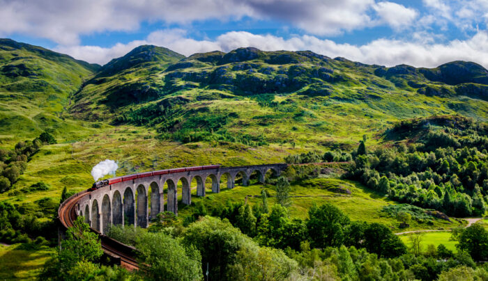 Jacobite Steam Train on the Glenfinnan Viaduct