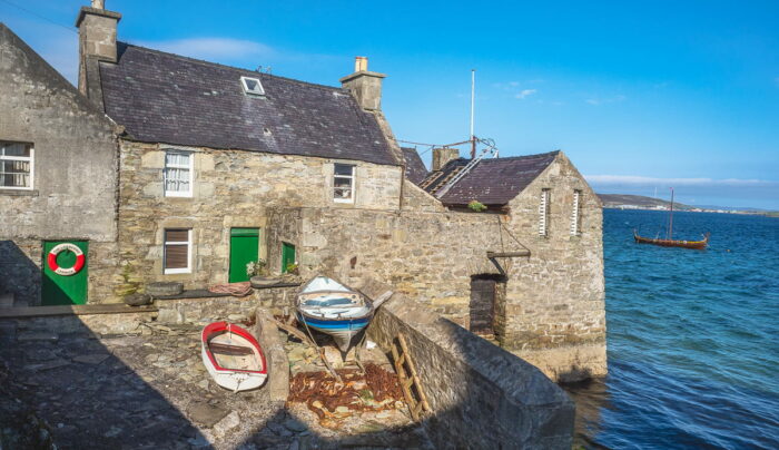 Detective Inspector Jimmy Perez's house in Lerwick from the TV series, Shetland (credit - our client, Gordon Adamson)