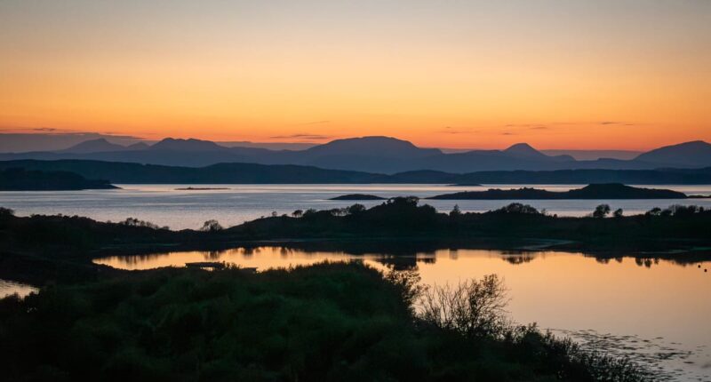 Sunset from Craignish peninsula