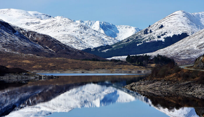 Loch Cluanie in the Scottish Highlands