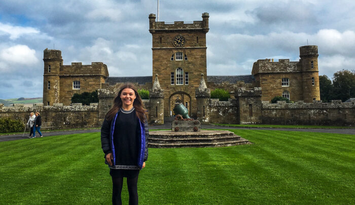 Outside Culzean Castle