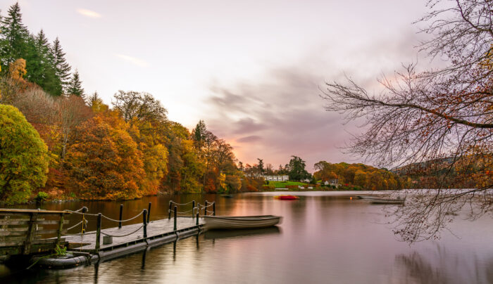 Pitlochry Dam on the banks of the River Tummel