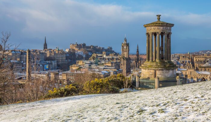 Views from Calton Hill in Edinburgh