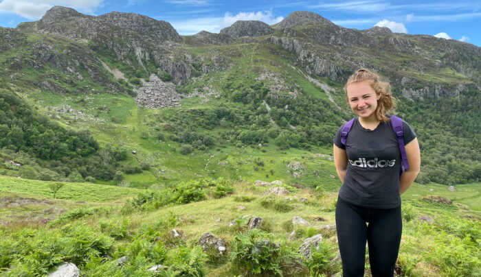 Kate from the team in Snowdonia National Park