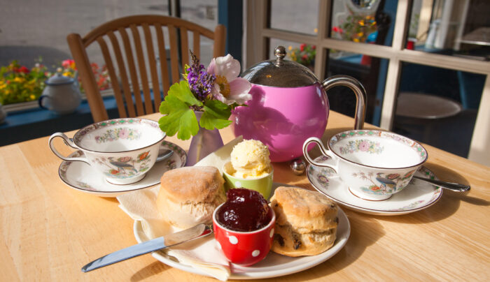 A traditional Devon cream tea