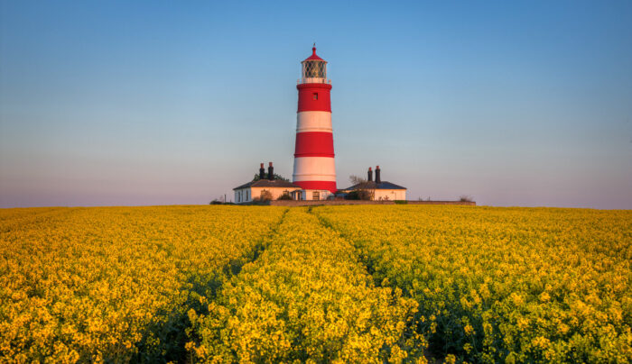 Happisburgh Lighthouse on the Norfolk coast