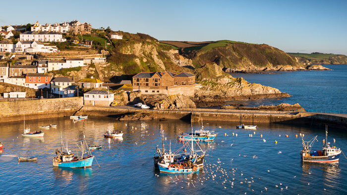 Mevagissey village on the South Cornish coast