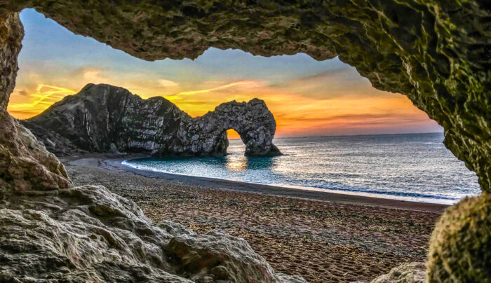 Sunset over Durdle Door