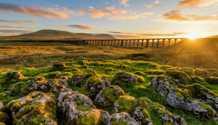 Sunset at the Ribblehead Viaduct, Yorkshire Dales