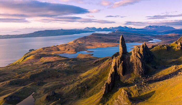 Old Man of Storr at sunrise, Isle of Skye