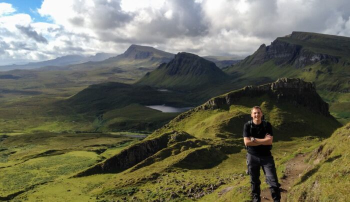 Walking the Skye Trail near the Quiraing