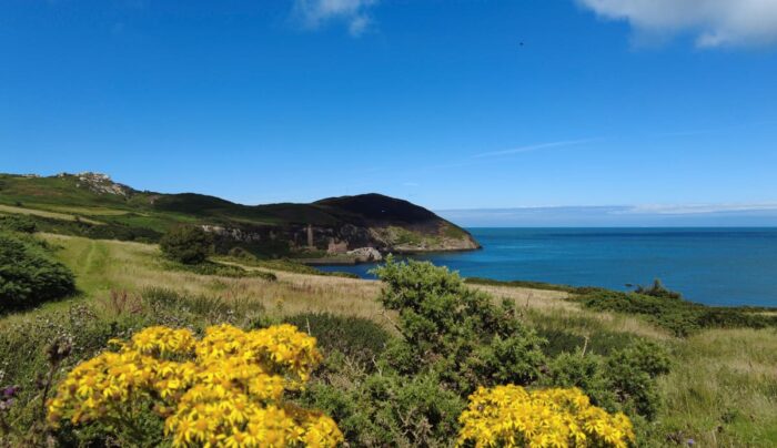 Scenic view by Porth Wen