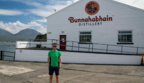 Scott from Absolute Escapes at Bunnahabhain Distillery, Islay